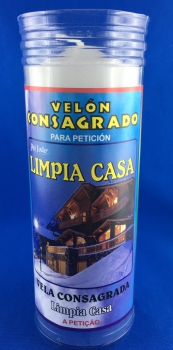 Velon Consagrado Limpia Casa 15x5.5 cm ( Incluye Ritual)